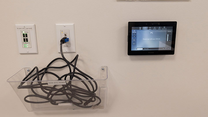 view of instructional technology control panel