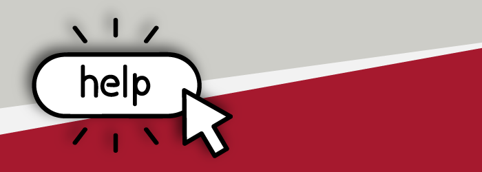 a mouse pointer clicking on a help button