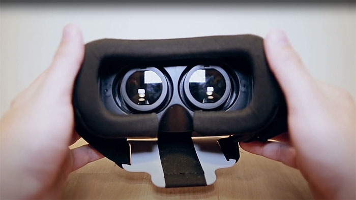 The inside of a Virtual Reality headset