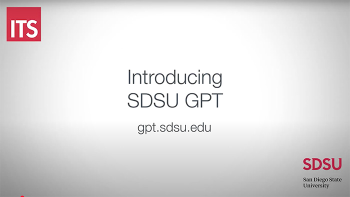 Introducing SDSU GPT. URL: gpt.sdsu.edu