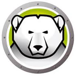 Illustrative rendering of red, decorative circle